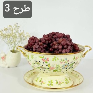 ست آبکش و سینی لعابی