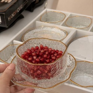 سرویس آجیل خوری 12 پارچه خارجی لب طلا