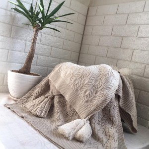 شال مبل کرم شیری طرح گندم