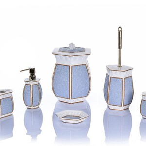 ست سرویس بهداشتی 6 تکه آبی