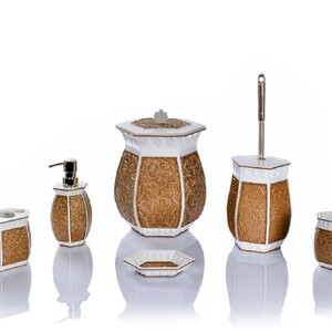 ست سرویس بهداشتی 6 تکه طلائی