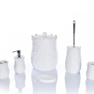 ست سرویس بهداشتی طرح گل برجسته