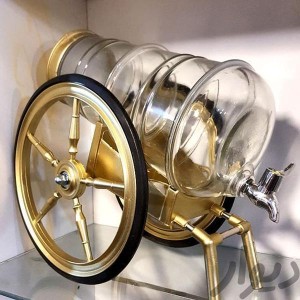 کلمن شیشه ای طرح درشکه 3 لیتری