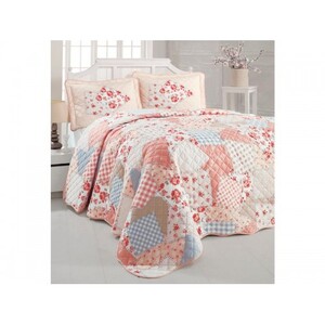 ست لحاف پنبه دوزی دونفره 3تکه مدل mitra v1