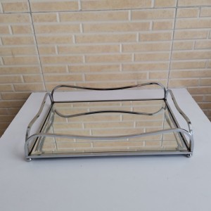 سینی کف آینه مستطیل