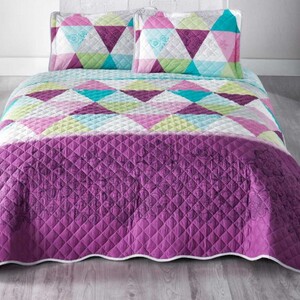 ست لحاف پنبه دوزی دونفره  3تکه مدل  panama  v1