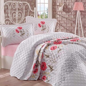 ست لحاف پنبه دوزی دونفره 3تکه مدل vera v1