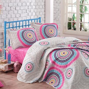 ست لحاف پنبه دوزی دونفره  3تکه مدل sahara  v2