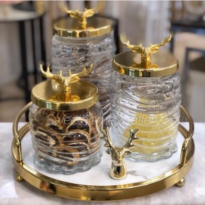 بانکه شیشه ای طرح گوزن