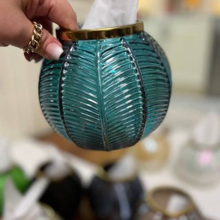 جادستمالی رومیزی بلوری مدل برکه