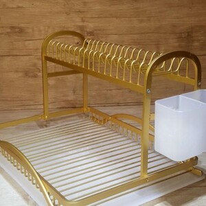 جاظرفی تمام آلومینیوم مدل نسترن رنگ طلایی