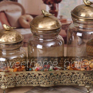 بانکه های شیشه ای آنتیک درب پیوتر