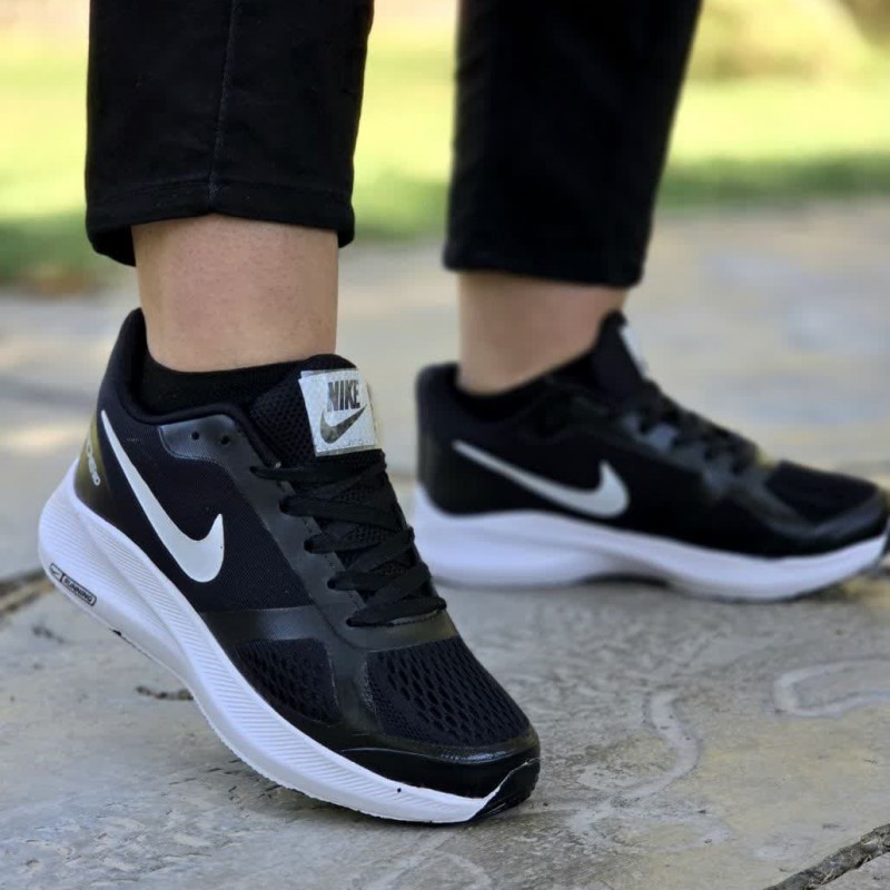 حراج باورنکردنی  کفش کتونی اسپرت زنانه دخترانه مدل نایک اسپیسر  باکیفیت عالی  رنگ مشکی نایک سفید باارسال رایگان