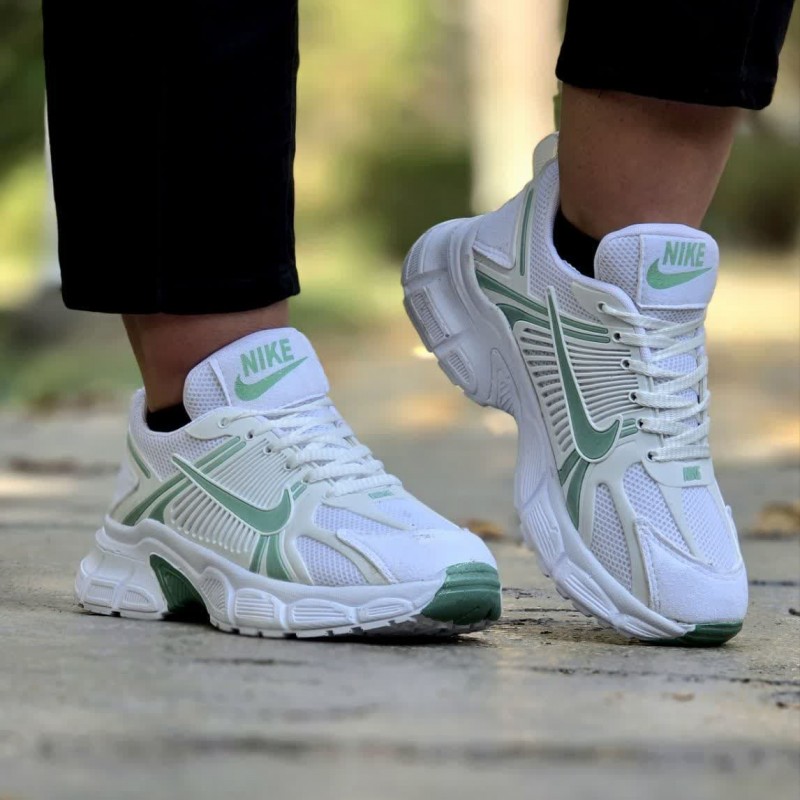 فروش خاص کفش کتونی اسپرت زنانه دخترانه مدل نایک زیبا و خواستنی  رنگ سفیدسبز با ارسال رایگان