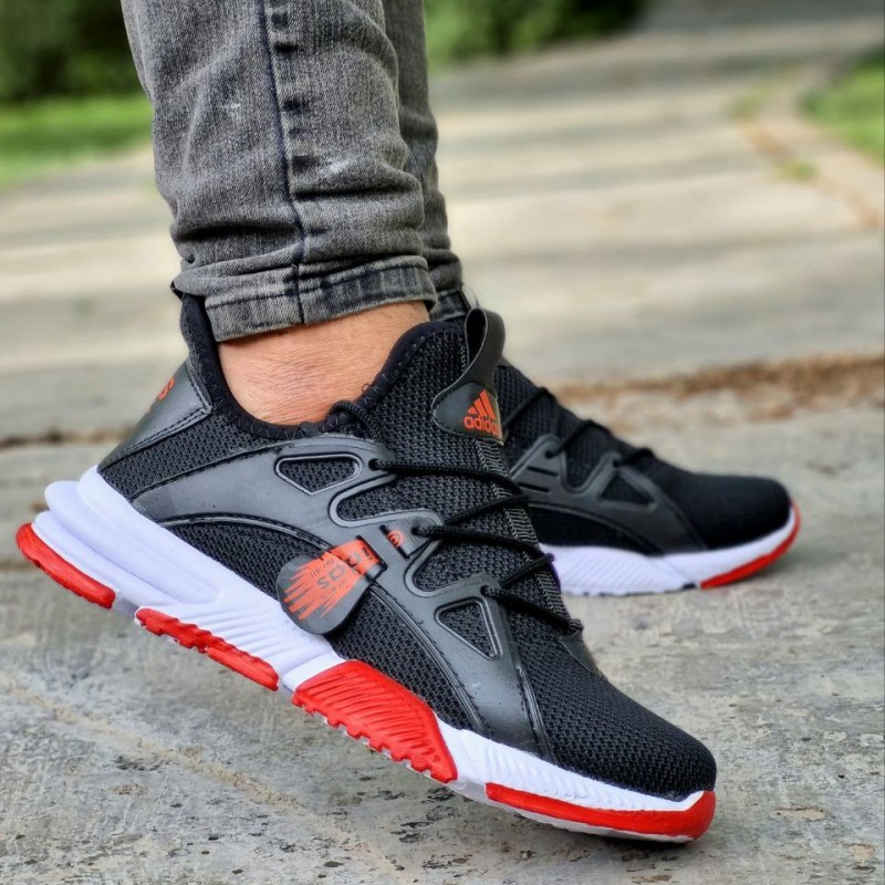 تخفیف بمب این هفته کفش اسپرت مردانه و پسرانه زیره پیو رنگ مشکی قرمز  زیبا و با کیفیت با ارسال رایگان