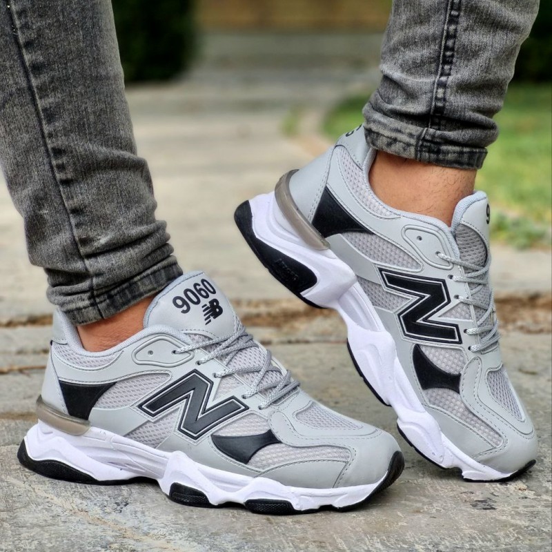 حراج ویژه کفش کتونی اسپرت مردانه و پسرانه مدل نیوبالانس رنگ طوسی مشکی یه کار جدید و پر فروش با ارسال رایگان