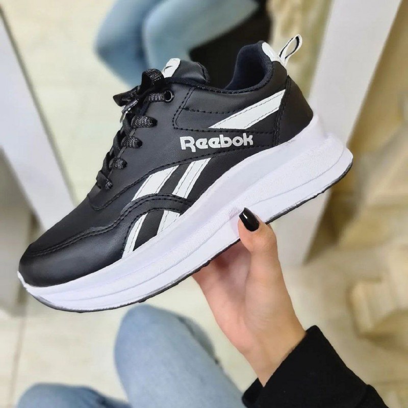 فروش هیجان انگیز کفش کتونی اسپرت زنانه و دخترانه مدل ریبوک رنگ مشکی سفید یه کار خاص و بی نظیر با ارسال رایگان