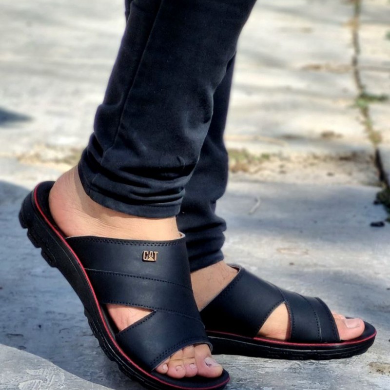 فروش فوق العاده دمپایی صندل مردانه و پسرانه رنگ مشکی بسیار سبک و مناسب فصل گرما با ارسال رایگان