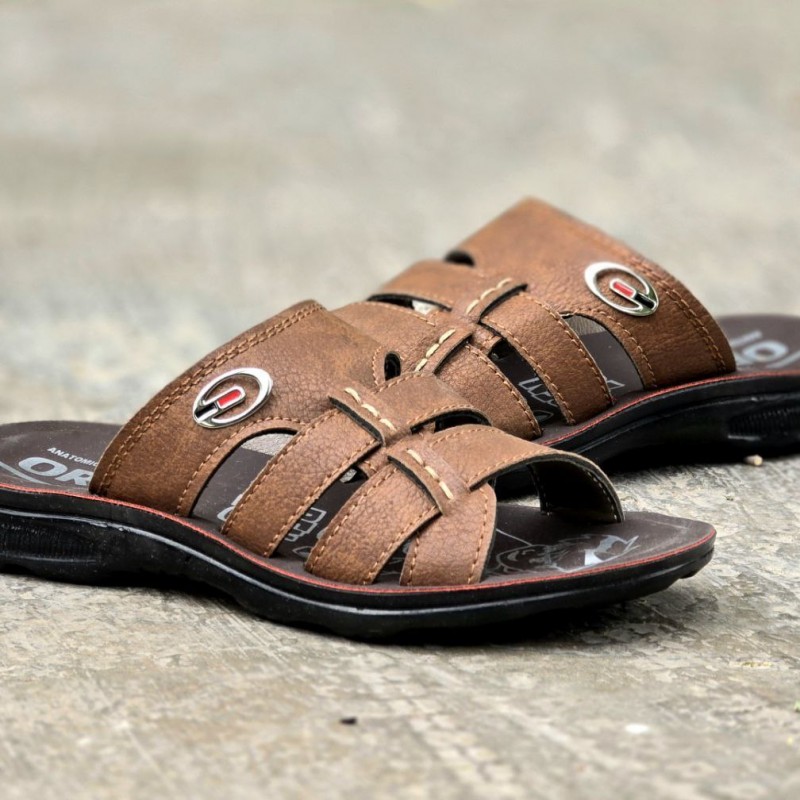 حراج جذاب صندل و دمپایی بچگانه مدل جدید و خاص رنگ قهوه ای شیک با ارسال رایگان