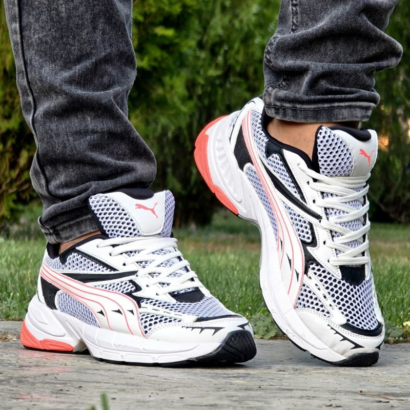 فروش خاص کفش اسپرت مردانه و پسرانه مدل اسیکس مدل مدرن و جدید رنگ سفید آبی نارنجی  با ارسال رایگان