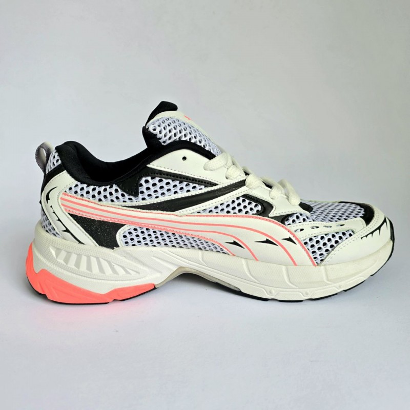 فروش هیجان انگیز کفش اسپرت مردانه و پسرانه مدل اسیکس جذاب رنگ سفید نارنجی  با ارسال رایگان