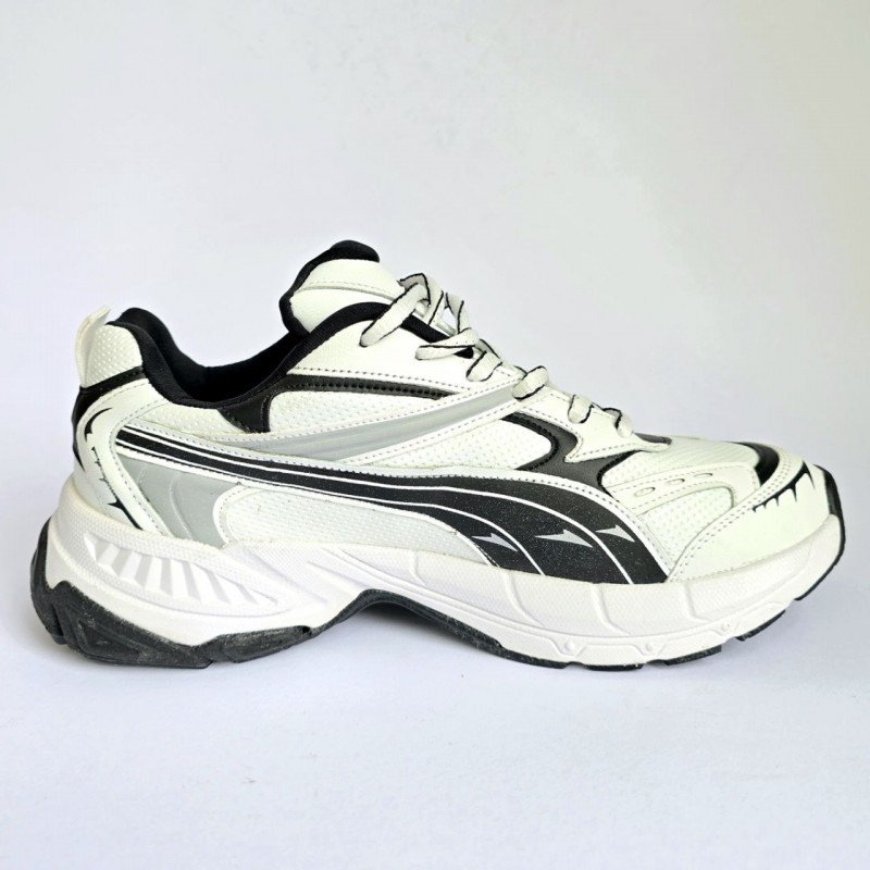 حراج فوق العاده خاص  کفش اسپرت مردانه و پسرانه مدل اسیکس نرم و با کیفیت  رنگ سفید مشکی  با ارسال رایگان