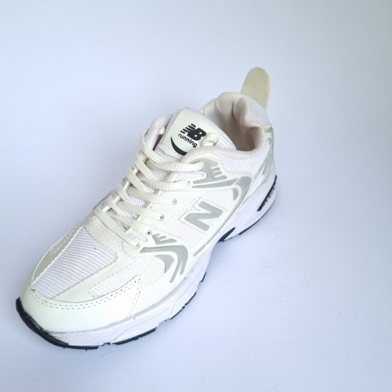 فروش بسیاااار مقاوم کفش اسپرت زنانه دخترانه مدل نیوبالانس جدید و خوشپا رنگ سفید طوسی  باارسال رایگان