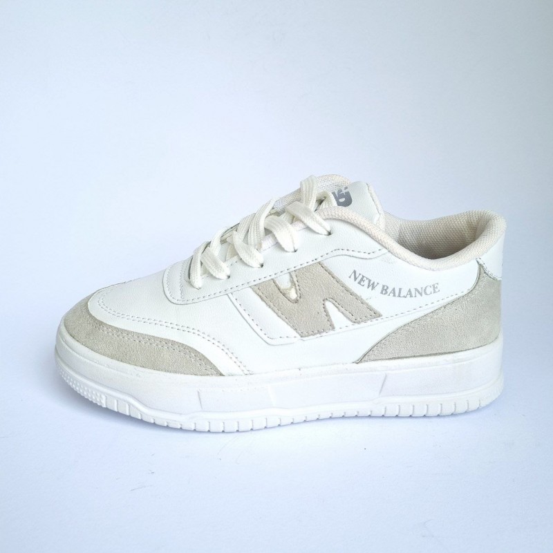 فروش بمب کفش زنانه دخترانه مدل ونس طرح نیوبالانس جذاب و با کیفیت رنگ سفید طوسی با ارسال رایگان