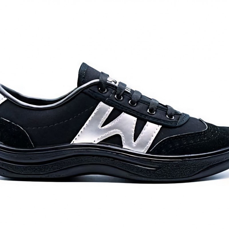 حراج واقعی کفش کتونی اسپرت مردانه و پسرانه مدل ودبلیو w  با کیفیت بالا رنگ مشکی زیره پیو  مناسب برای کارهای روزمره با ارسال رایگان