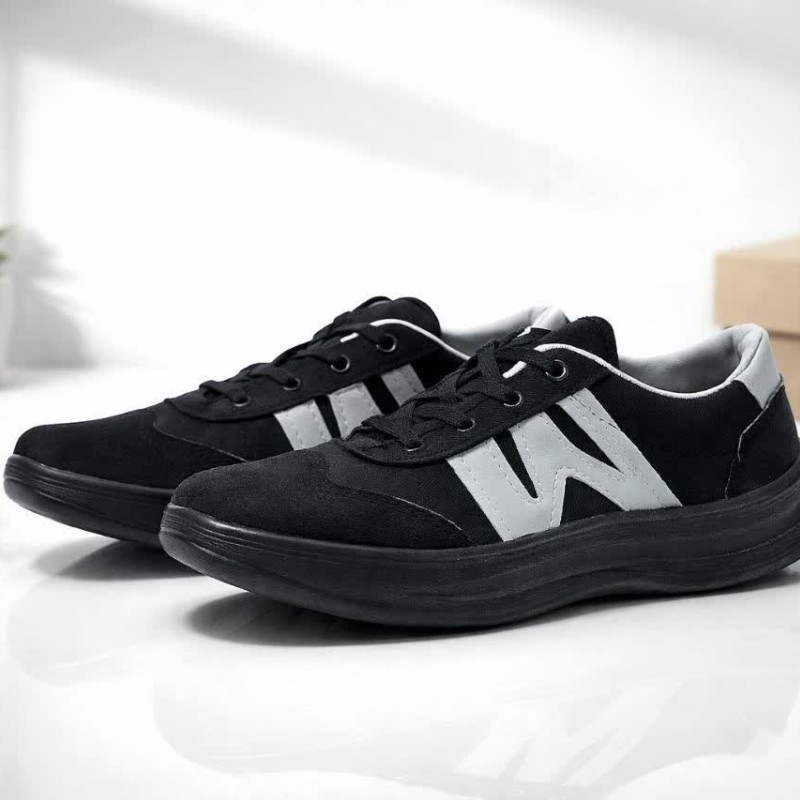 فروش جدید ترین کفش کتونی اسپرت مردانه و پسرانه مدل ودبلیو w   زیره  پیو  رنگ مشکی با ارسال رایگان