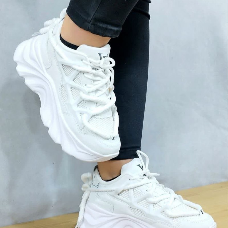 کفش اسپرت دخترانه و زنانه مدل لویئس ویلتون با کیفیت فوق العاده بالا سفید با ارسال رایگان