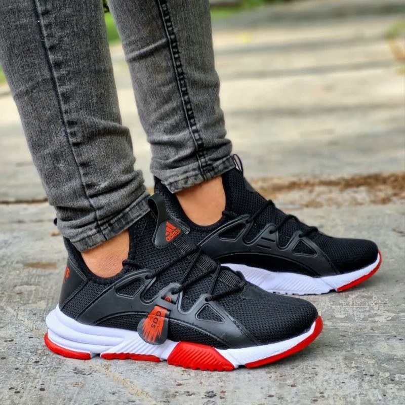 فروش ویژه کفش کتونی اسپرت مردانه   خاص و به روز مشکی قرمز بااراسال رایگان