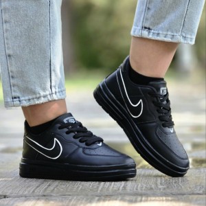 تخفیف باورنکردنی  کفش کتونی اسپرت ونس زنانه دخترانه مدل نایکی زیبا و جذاب رنگ سفید صورتی طوسی  باارسال رایگان