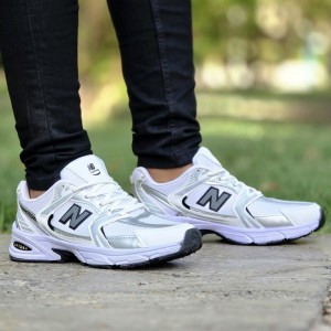 حراج خاص کفش ست اسپرت مردانه زنانه مدل نیوبالانس 530 شیک و سبک رنگ سفید مشکی با ارسال رایگان