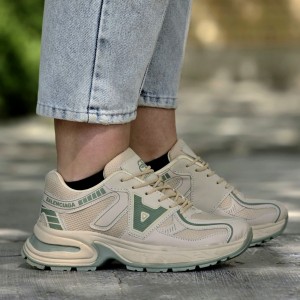 حراج کفش کتونی اسپرت دخترانه و زنانه مدل بالنسیاگا Balenciagaجدید و خوش پا سفید نقره ای با ارسال رایگان