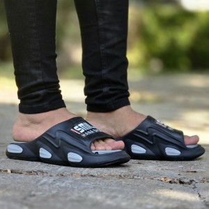 تخفیف فوق العاده دمپایی صندل مردانه و پسرانه رنگ مشکی قابل شست و شو و راحت با ارسال رایگان