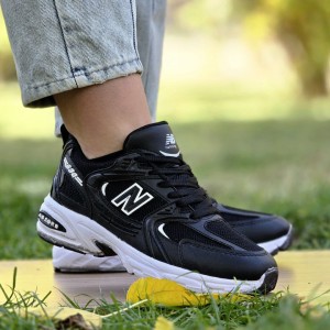 حراج عالی کفش اسپرت زنانه دخترانه مدل نیوبالانس 530  باکیفیت و عالی رنگ کرم مشکی  با ارسال رایگان