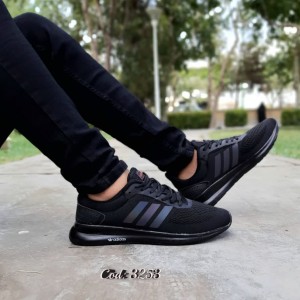 فروش استثنایی کفش کتونی اسپرت مردانه و پسرانه مدل ادیداس اسپیسر با کیفیت رنگ مشکی  تمام با ارسال رایگان