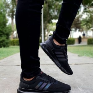 فروش استثنایی کفش کتونی اسپرت مردانه و پسرانه مدل ادیداس اسپیسر با کیفیت رنگ مشکی طوسی  با ارسال رایگان