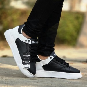 تخفیف  واقعی کفش کتونی اسپرت  ونس مردانه مدل اکو (Ecco) شیک و بادوام رنگ مشکی تمام  با ارسال رایگان