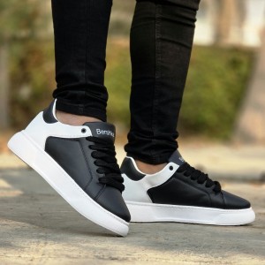 تخفیف  واقعی کفش کتونی اسپرت  ونس مردانه مدل اکو (Ecco) شیک و بادوام رنگ مشکی تمام  با ارسال رایگان