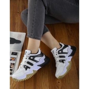 فروش ویژه کفش کتونی اسپرت  دخترانه و زنانه  زیره پیو نرم مدل ایر  سفید 4482  با ارسال رایگان