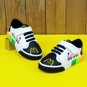 کفش  بچگانه دخترانه  ونس مدل طرح لوکوموتیو زیره پیو سفید مشکی خوش پا و جدید  با ارسال رایگان