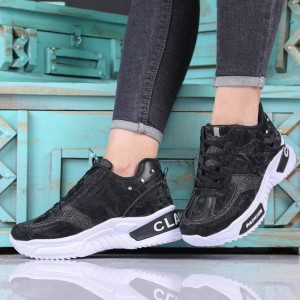 کتونی دلبر دخترونه  یه کفش خاص مدل جذاب برگی به رنگ مشکی زیره سفید  ارسال رایگان