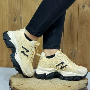 کفش اسپرت دخترانه و زنانه مدل نیو بالاس فوق العاده جذاب کرمی مشکی با ارسال رایگان