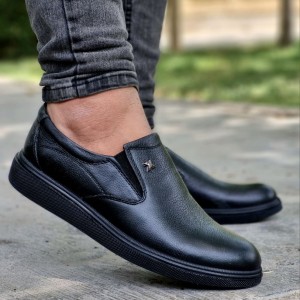 حراج ویژه کفش اداری مجلسی مردانه چرم طبیعی تبریز مدل رویه خط دار و شیک رنگ مشکی تمام جذاب و خاص با ارسال رایگان