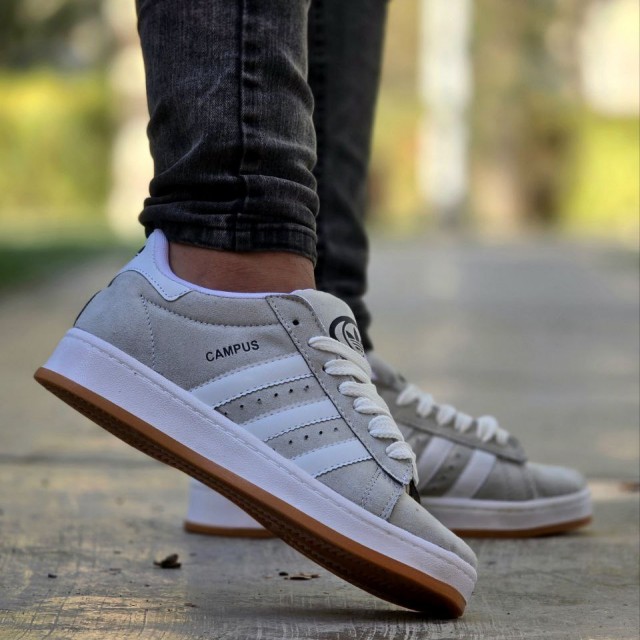 حراج فوق العاده  کفش کتونی اسپرت ونس مردانه پسرانه مدل campus پرفروش و با کیفیت  رنگ طوسی روشن  باارسال رایگان