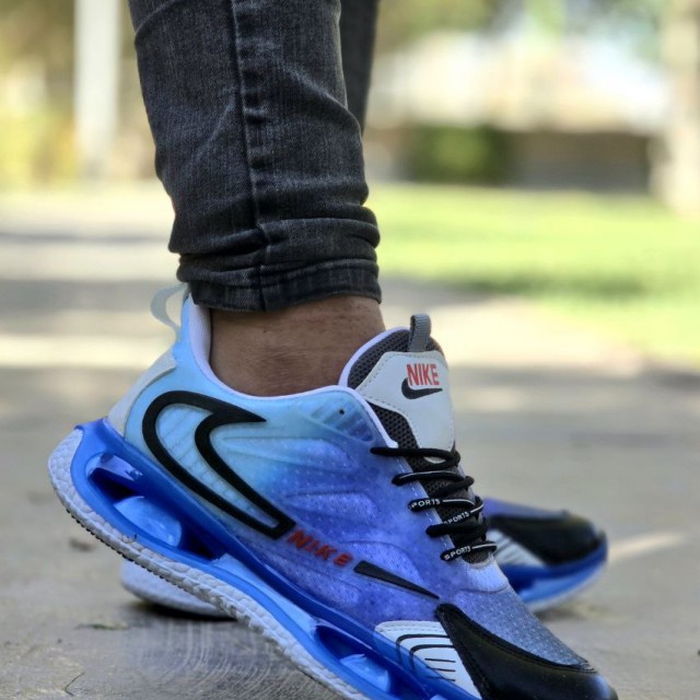 فروش ویژه کفش اسپرت  مردانه و پسرانه  مدل نایک زیره کپسولی با قیمت  عالی رنگ سفید مشکی ابی با ارسال رایگان