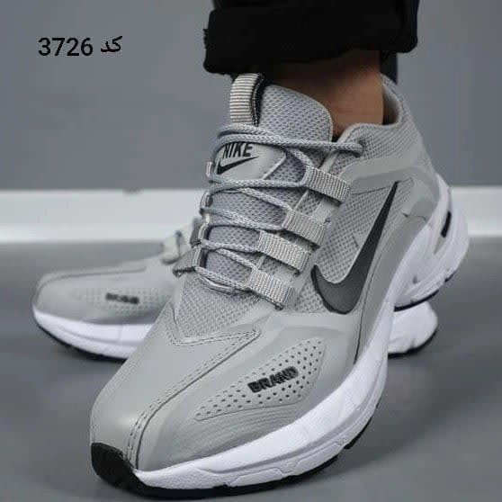 حراج شگف انگیز  کفش کتونی اسپرت مردانه پسرانه مدل نایک شیک و جدید  رنگ طوسی نایک مشکی باارسال رایگان کد3726