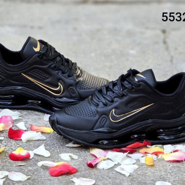 فروش فوق العاده  کفش اسپرت بچگانه مدل نایک کپسولی  زیره نرم و عالی رنگ مشکی طلایی باارسال رایگان کد 5532